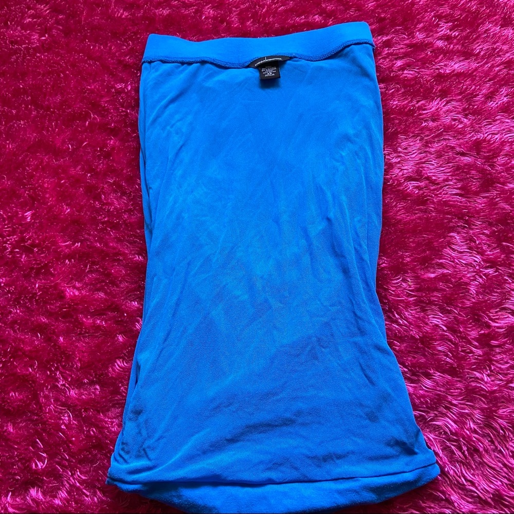 Blue Ruched Skirt - Picture 11 of 16